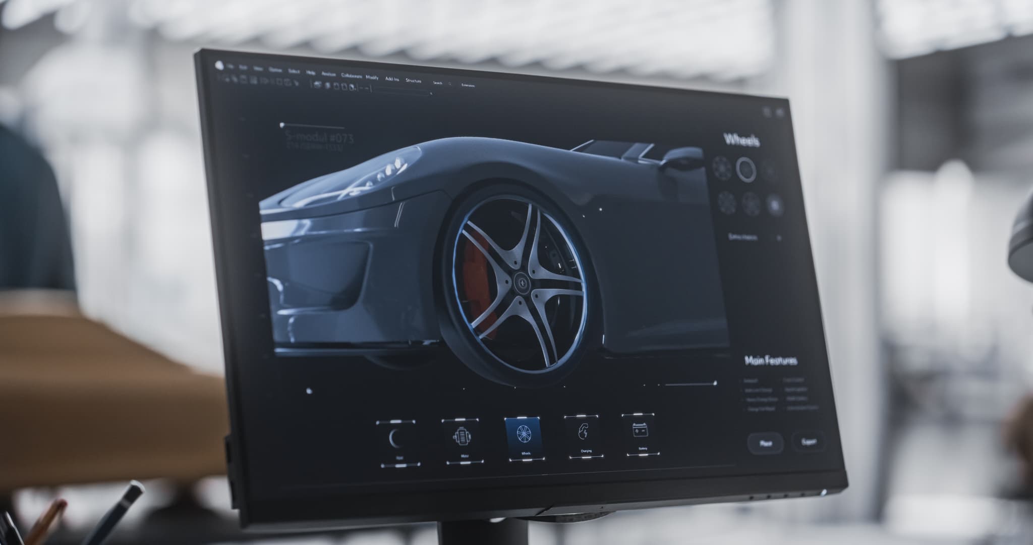 wheel being designed